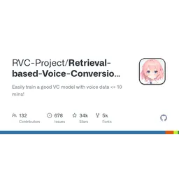 Retrieval-based Voice Conversion WebUI logo